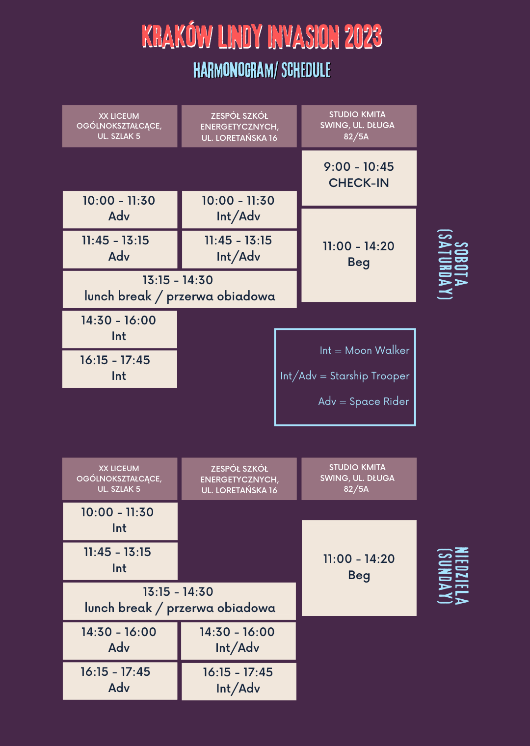 kli VIII schedule